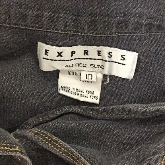 Alfred Sung Express Denim Shirt - Picture 5 of 9